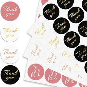 Small Business "Thank You" Stickers.. Four Color Designs, 125 Stickers T…